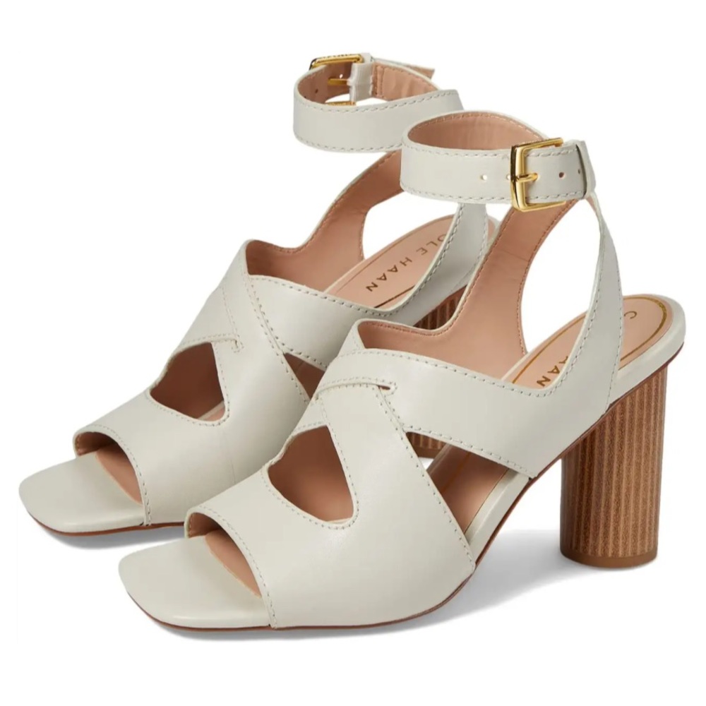 Cole Haan Cream Heeled Sandals